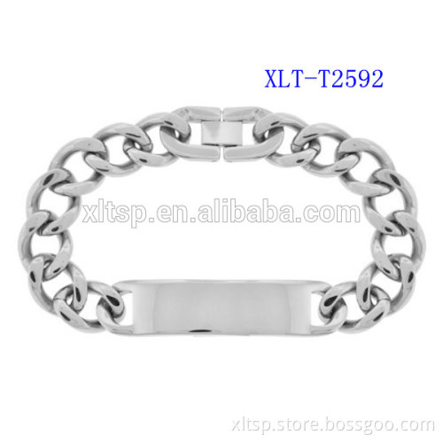 fashion titanium chain jewelry 8mm silver color sexy charm bracelet